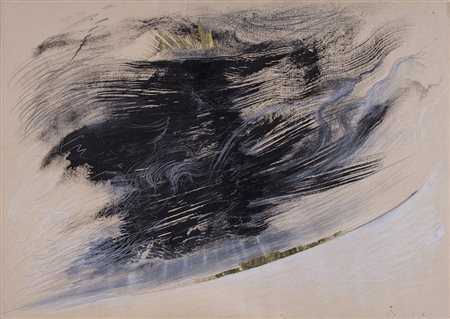 SILVIO MERLINO (1952) Senza Titolo, 1981 Tecnica mista su carta Cm 50x70...