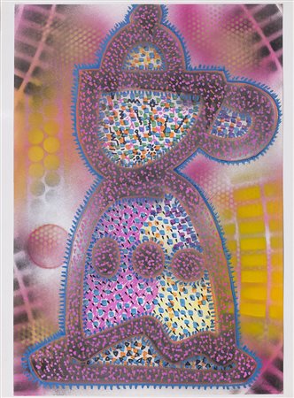 ALEX CORNO (1960) Theiere, 1985 Acrilici e tecnica mista su cartoncino Cm...