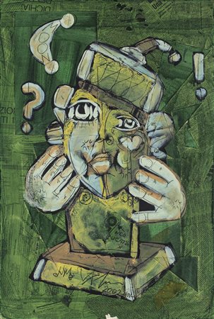 MARTINO DELEGO (1956) Composizione Alternativa, 2002 Tecnica mista e collage...