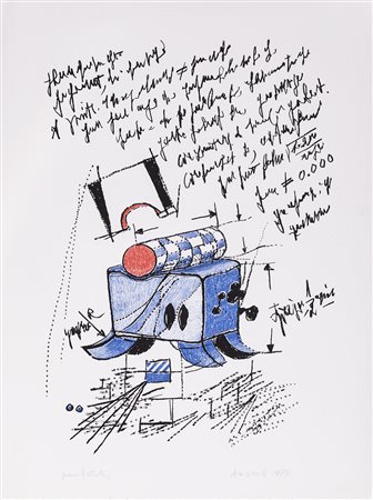 KENJIRO AZUMA (1926-2016) Senza Titolo, 1974 Litografia Cm 62x46 Firma,...