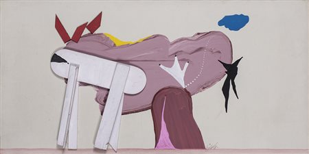 SERGIO DANGELO (1932) Aube Alerte, 1975 Tecnica mista e applicazioni su tela...