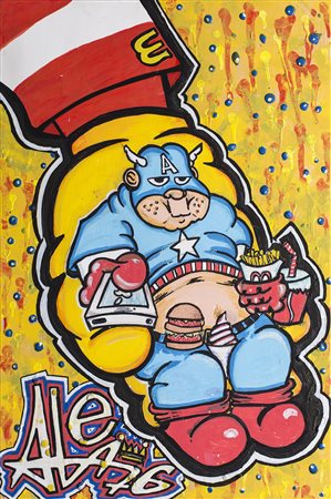 ALESSANDRO PAGANI Senza Titolo, 2015 Acrilici ad acqua su compensato Cm...