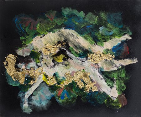 PIETRO CERATO Senza Titolo, 2007 Tecnica mista e applicazioni di foglia d'oro...