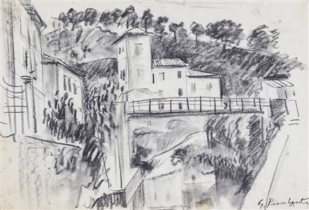 GIUSEPPE PIOMBANTI AMMANNATI (1898-1996) Senza Titolo Pastelli su carta Cm...