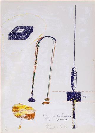 CLAUDIO COSTA (1942-1995) Per una problematica del filo a piombo, 1971...