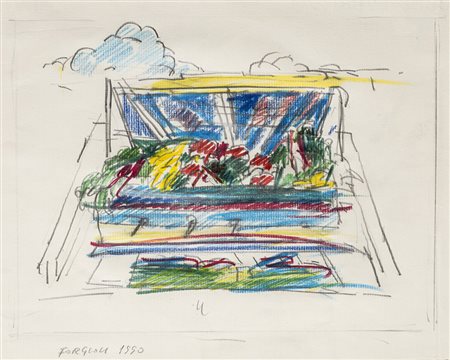 ATTILIO FORGIOLI (1933) Senza Titolo, 1990 Pastelli e matita su carta Cm...