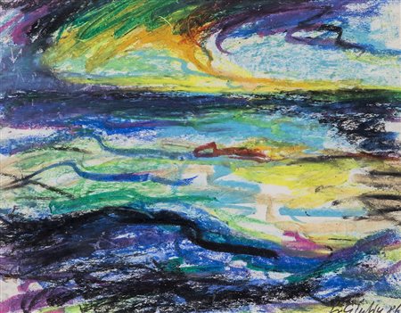 ANONIMO Senza Titolo, 1986 Tecnica mista su carta Cm 20x26 Firma indecifrata...